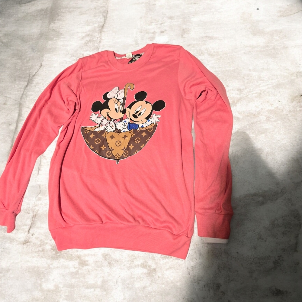 Long Sleeve Pink Blouse